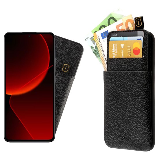IDOL 1991 ΘΗΚΗ XIAOMI 13T PRO 5G 6.67" ANTI-RFID LEATHER SMART WALLET FULL CAMERA PROTECTION BLACK