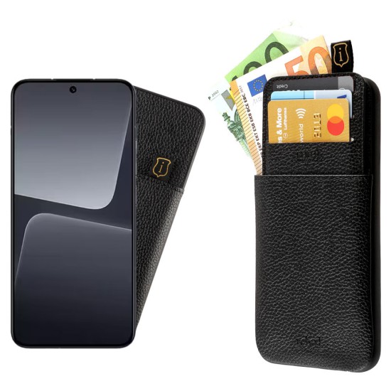 IDOL 1991 ΘΗΚΗ XIAOMI 14 PRO 5G 6.36" ANTI-RFID LEATHER SMART WALLET CAMERA GUARD BLACK