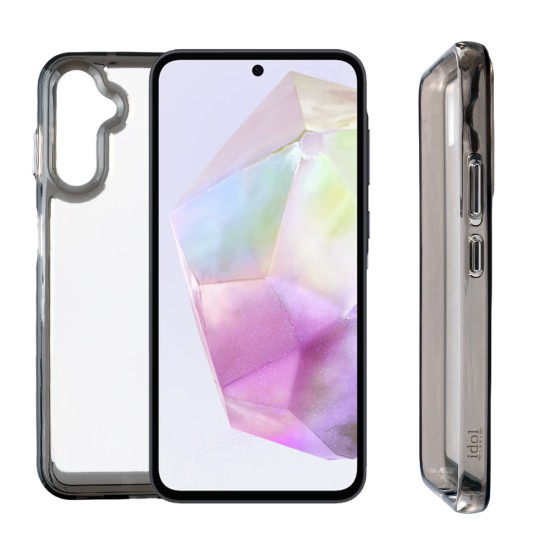 IDOL 1991 ΘΗΚΗ SAMSUNG A35 5G A356 6.6" CRISTALYTE TPU CAMERA GUARD ΔΙΑΦΑΝΗ ΓΚΡΙ