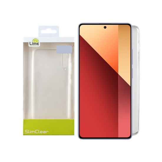 LIME ΘΗΚΗ XIAOMI REDMI NOTE 13 PRO 4G 6.67" SLIMCLEAR TPU CAMERA GUARD ΔΙΑΦΑΝΗ