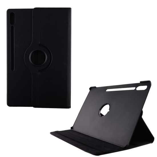 VOLTE-TEL ΘΗΚΗ SAMSUNG TAB S9 ULTRA X910/TAB S10 ULTRA X920 14.6" LEATHER BOOK ROTATING STAND BLACK