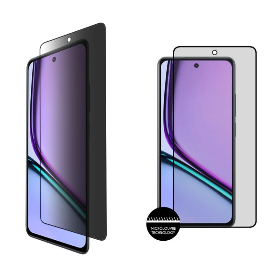 IDOL 1991 TEMPERED GLASS REALME C67 4G 6.72" 9H 0.25mm PRIVACY ANTISPY SEMI CURVED FULL GLUE BLACK