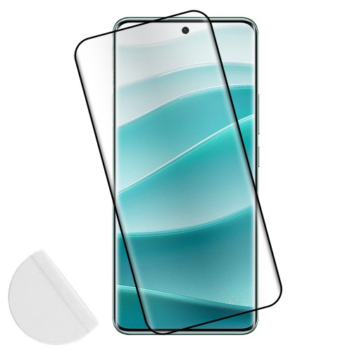 IDOL 1991 TEMPERED GLASS XIAOMI REDMI NOTE 14 PRO 5G/POCO X7 6.67" 9H 0.30mm 3D FULL GLUE SEMI CURVED FINGER UNLOCK BLACK+ SQUEE