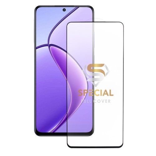 IDOL 1991 SPECIAL TEMPERED GLASS REALME 12X 5G 6.67in 9H 0.25mm FULL COVER FINGER UNLOCK FULL GLUE BLACK