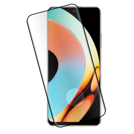 IDOL 1991 TEMPERED GLASS REALME 14 PRO PLUS 5G 6.83" 9H 0.30mm 3D EDGE GLUE SEMI CURVED FINGER UNLOCK BLACK