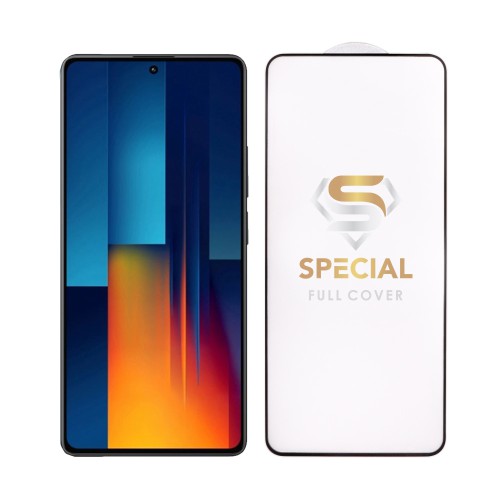 IDOL 1991 SPECIAL TEMPERED GLASS XIAOMI POCO M6 PRO 4G 6.67in 9H 0.25mm FULL COVER FULL GLUE BLACK