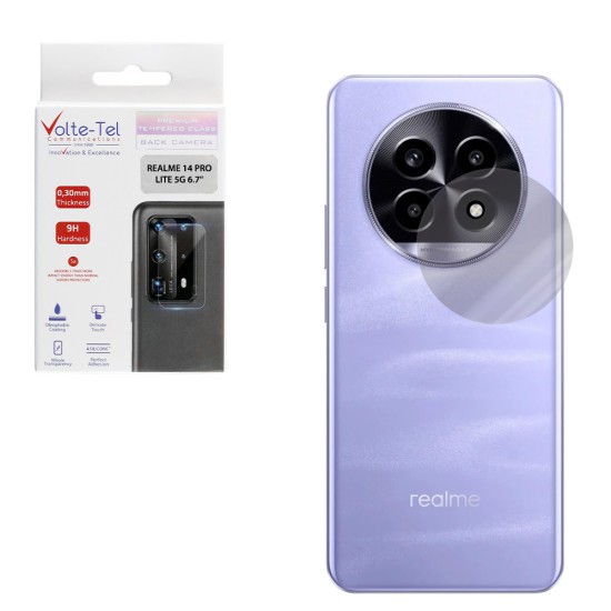 VOLTE-TEL CAMERA TEMPERED GLASS REALME 14 PRO LITE 5G 6.7in 9H 0.30mm