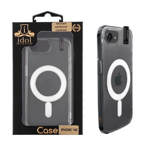 IDOL 1991 ΘΗΚΗ IPHONE 16E 6.1" MAGSAFE ANTISHOCK CLEAR AIR BACK COVER TPU CAMERA GUARD ΔΙΑΦΑΝΗ