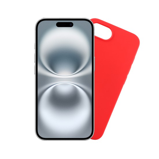 VOLTE-TEL SILICON TPU ΘΗΚΗ IPHONE 16E/ IPHONE 17E 6.1in CAMERA GUARD RED