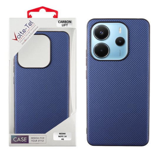 VOLTE-TEL CARBON LIFT ΘΗΚΗ XIAOMI REDMI NOTE 14 4G 6.67in  CAMERA GUARD BLUE