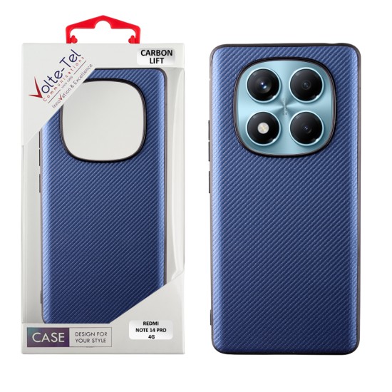 VOLTE-TEL CARBON LIFT ΘΗΚΗ XIAOMI REDMI NOTE 14 PRO 4G 6.67in  CAMERA GUARD BLUE
