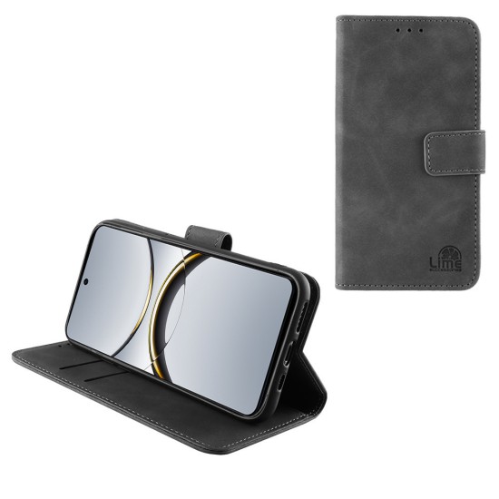 LIME ΘΗΚΗ OPPO FIND X8 PRO 5G 6.78" ESSENTIAL MAGNET BOOK STAND CLIP GREY