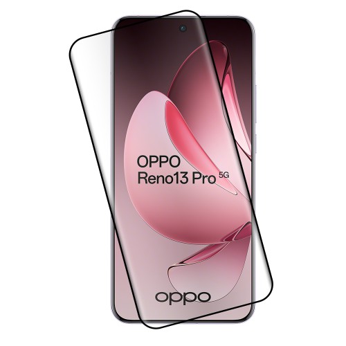 IDOL 1991 GLAMOUR TEMPERED GLASS OPPO RENO13 PRO 5G 6.83in 9H 0.30mm FULL COVER 3D EDGE GLUE FINGER UNLOCK BLACK
