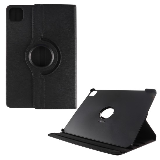 VOLTE-TEL LEATHER BOOK ROTATING STAND ΘΗΚΗ IPAD PRO 11 2024 11.0in BLACK
