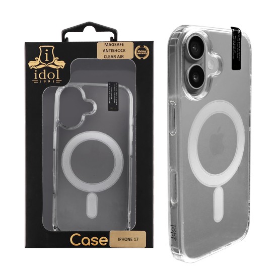 IDOL 1991 MAGSAFE ANTISHOCK CLEAR AIR TPU1 ΘΗΚΗ IPHONE 17 6.3" BACK COVER  CAMERA GUARD ΔΙΑΦΑΝΗ