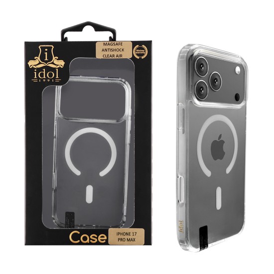 IDOL 1991 MAGSAFE ANTISHOCK CLEAR AIR TPU1 ΘΗΚΗ IPHONE 17 PRO MAX 6.9" BACK COVER  CAMERA GUARD ΔΙΑΦΑΝΗ