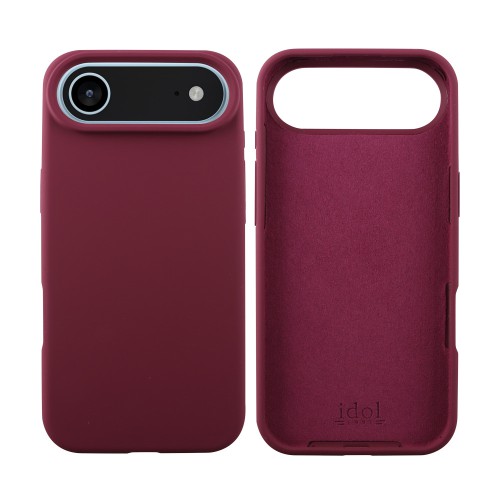 IDOL 1991 VELVET ELITE TPU ΘΗΚΗ IPHONE 17 AIR 6.5in  4 SIDE CAMERA GUARD BURGUNDY