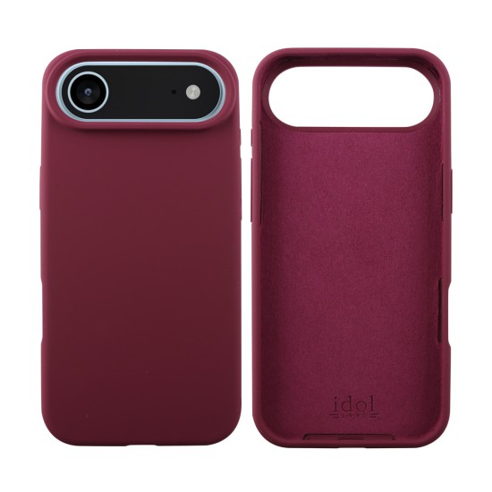 IDOL 1991 VELVET ELITE TPU ΘΗΚΗ IPHONE 17 AIR 6.5in  4 SIDE CAMERA GUARD BURGUNDY