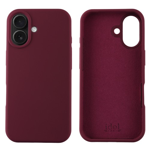 IDOL 1991 VELVET ELITE TPU ΘΗΚΗ IPHONE 17 6.3in  4 SIDE CAMERA GUARD BURGUNDY