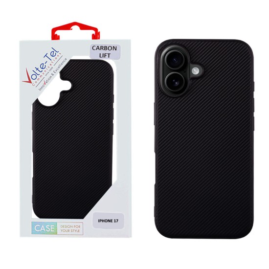 VOLTE-TEL CARBON LIFT ΘΗΚΗ IPHONE 17 6.3in  CAMERA GUARD PROTECTION BLACK