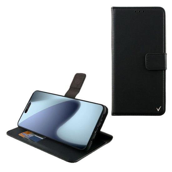 VOLTE-TEL ALLURE ΘΗΚΗ IPHONE 17 PRO 6.3in  MAGNET BOOK STAND CLIP BLACK