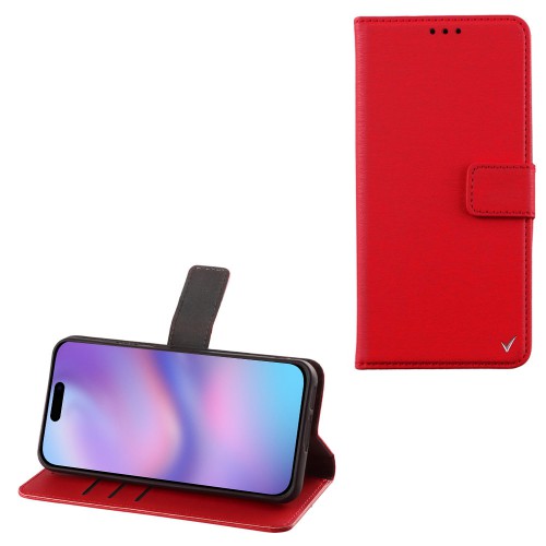 VOLTE-TEL ALLURE ΘΗΚΗ IPHONE 17 AIR 6.5in  MAGNET BOOK STAND CLIP RED