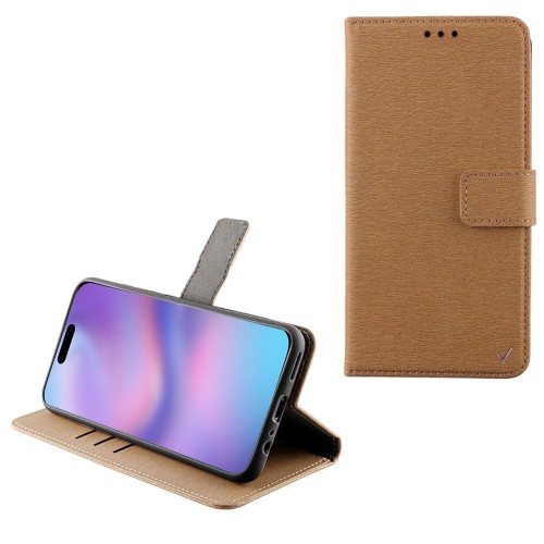 VOLTE-TEL ALLURE ΘΗΚΗ IPHONE 17 AIR 6.5in  MAGNET BOOK STAND CLIP GOLD