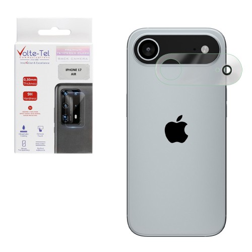 VOLTE-TEL CAMERA GLASS IPHONE 17 AIR 6.5in 9H 0.25mm 3D CURVED TRANSPARENT