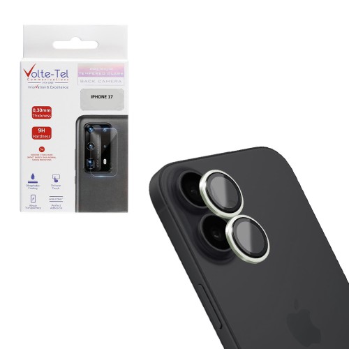 VOLTE-TEL CAMERA GLASS COVER IPHONE 17 6.3in 9H 0.33MM AR PREMIUM EASY APPLICATION GREEN