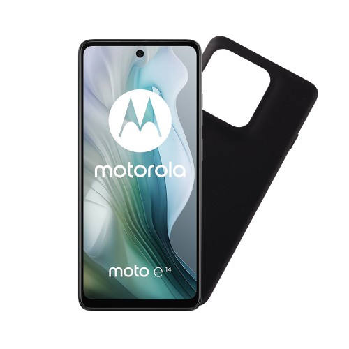 VOLTE-TEL SILICON TPU ΘΗΚΗ MOTOROLA MOTO E14 4G 6.56in  CAMERA GUARD BLACK