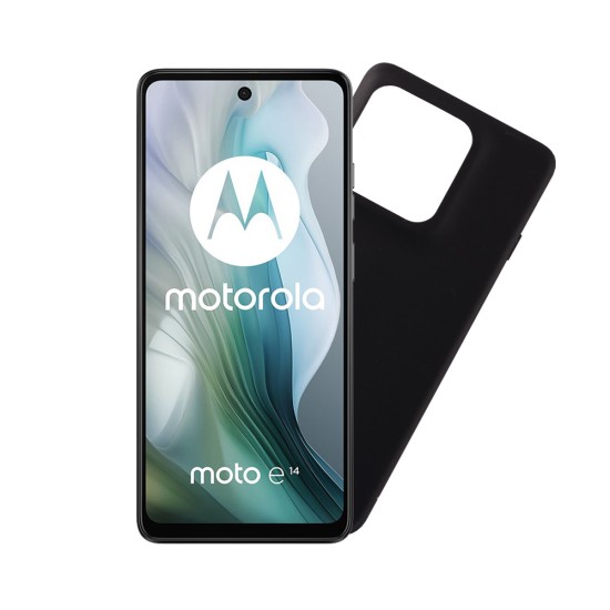 VOLTE-TEL SILICON TPU ΘΗΚΗ MOTOROLA MOTO E14 4G 6.56in  CAMERA GUARD BLACK