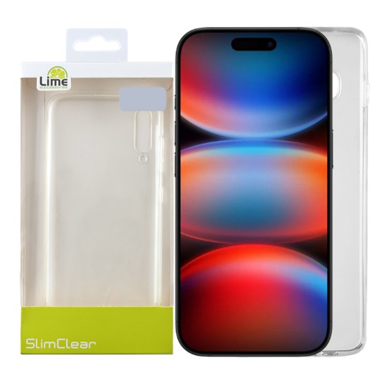 LIME ΘΗΚΗ IPHONE 17 PRO 6.3" SLIMCLEAR TPU CAMERA GUARD ΔΙΑΦΑΝΗ