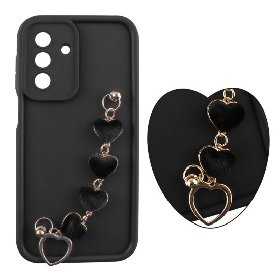 VOLTE-TEL SILICON TPU WITH STRAP ΘΗΚΗ SAMSUNG A17 4G A175/A17 5G A176/M17 5G M176 6.7in  FULL CAMERA PROTECTION BLACK WITH BLACK
