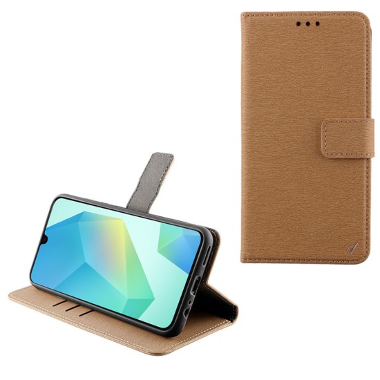 VOLTE-TEL ALLURE ΘΗΚΗ SAMSUNG A17 4G A175/A17 5G A176/M17 5G M176 6.7in  MAGNET BOOK STAND CLIP GOLD