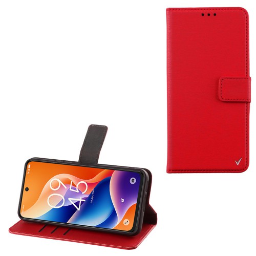 VOLTE-TEL ALLURE ΘΗΚΗ TCL 605/ 60 SE 6.67in  MAGNET BOOK STAND CLIP RED