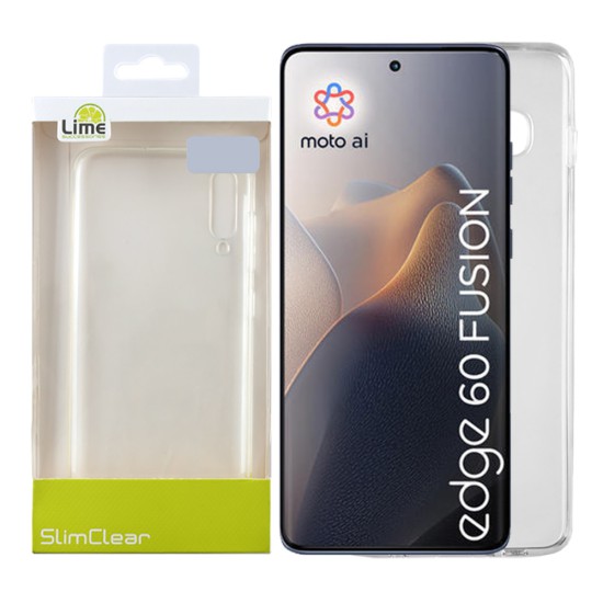 LIME ΘΗΚΗ MOTOROLA EDGE 60 5G 6.67" SLIMCLEAR TPU FULL CAMERA PROTECTION ΔΙΑΦΑΝΗ