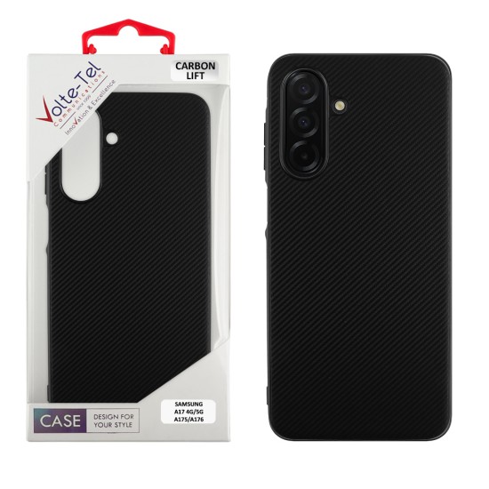 VOLTE-TEL CARBON LIFT ΘΗΚΗ SAMSUNG A17 4G A175/A17 5G A176/M17 5G M176 6.7in  CAMERA GUARD PROTECTION BLACK
