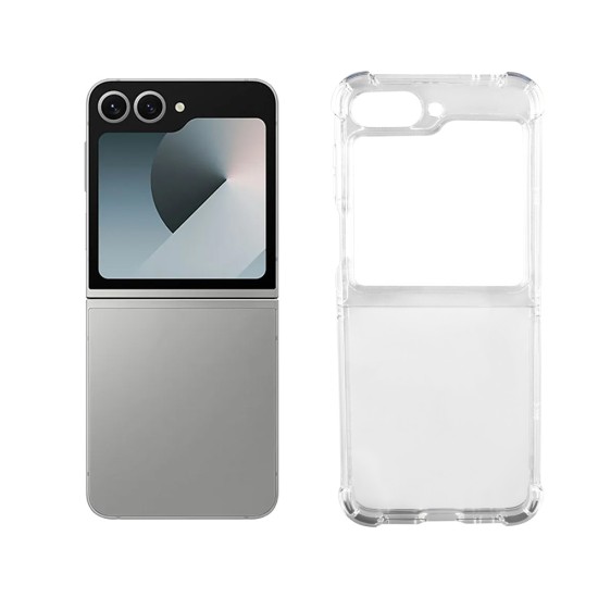 IDOL 1991 ANTISHOCK AIR TPU ΘΗΚΗ SAMSUNG Z FLIP 6 5G F741/Z FLIP 7 FE 5G F761 6.7in  WITH METAL HINGE CAMERA GUARD ΔΙΑΦΑΝΗ
