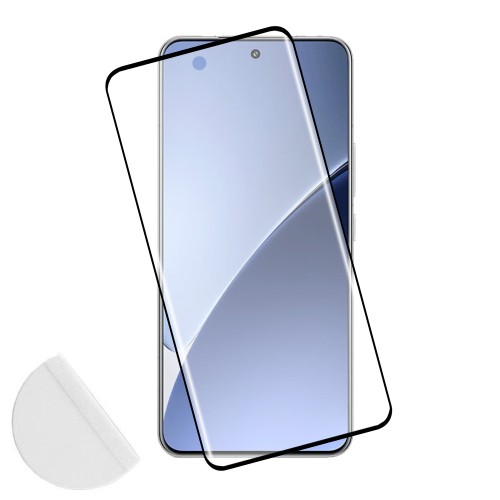 IDOL 1991 GLAMOUR TEMPERED GLASS XIAOMI 15S PRO 5G 6.73in 9H 0.30mm FULL COVER 3D FULL GLUE FINGER UNLOCK BLACK+SQUEEZY CARD