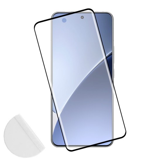 IDOL 1991 GLAMOUR TEMPERED GLASS XIAOMI 15S PRO 5G 6.73in 9H 0.30mm FULL COVER 3D FULL GLUE FINGER UNLOCK BLACK+SQUEEZY CARD