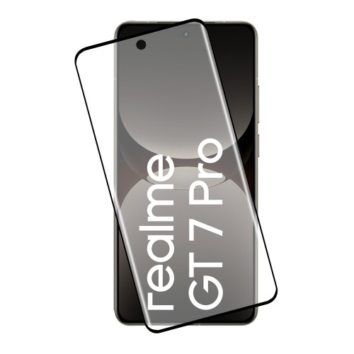 IDOL 1991 GLAMOUR TEMPERED GLASS REALME GT 7 PLUS/GT 7 PRO 6.78in 9H 0.30mm FULL COVER 3D EDGE GLUE FINGER UNLOCK BLACK
