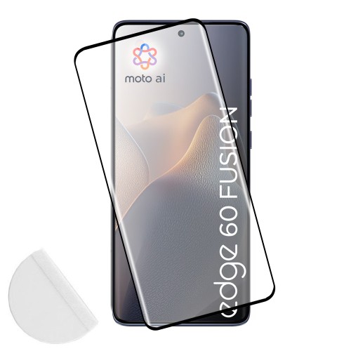 IDOL 1991 TEMPEREDGLASS MOTOROLA EDGE 60 FUSION 5G 6.67in9H 0.30mm GLAMOUR 3D FULL GLUE SEMICURVED FINGERUNLOCK BLACK+SQUEEZY CA