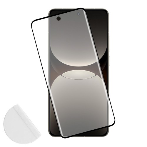 IDOL 1991 GLAMOUR TEMPERED GLASS REALME GT7 PRO/GT7 PLUS 5G 6.78in 9H 0.30mm FULL COVER 3D FULL GLUE FINGER UNLOCK BLACK+SQUEEZY