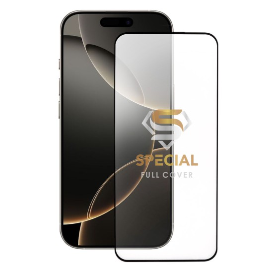 IDOL 1991 SPECIAL TEMPERED GLASS IPHONE 16 PRO 6.1in 9H 0.25mm FULL COVER FULL GLUE BLACK