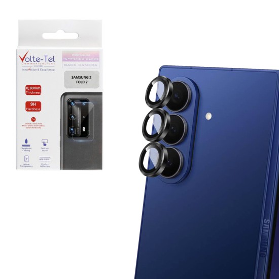 VOLTE-TEL CAMERA GLASS COVER SAMSUNG Z FOLD 7 5G F966 8.0in 9H 0.33MM EASY APPLICATION BLACK