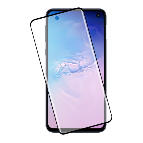 IDOL 1991 GLAMOUR TEMPERED GLASS SAMSUNG S10e G970 5.8 9H 0.30mm FULL COVER 3D EDGE GLUE BLACK