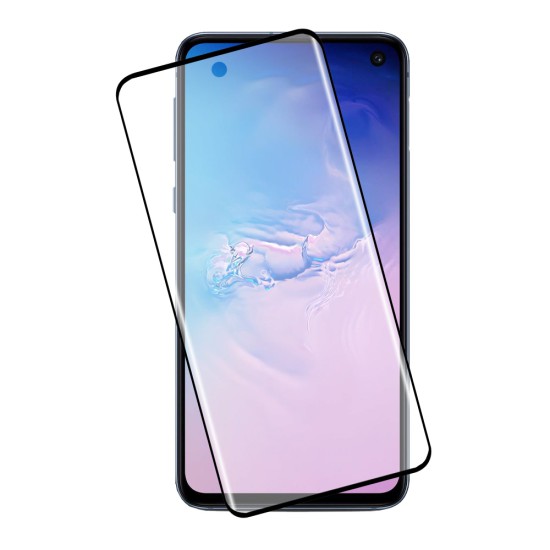 IDOL 1991 GLAMOUR TEMPERED GLASS SAMSUNG S10e G970 5.8 9H 0.30mm FULL COVER 3D EDGE GLUE BLACK