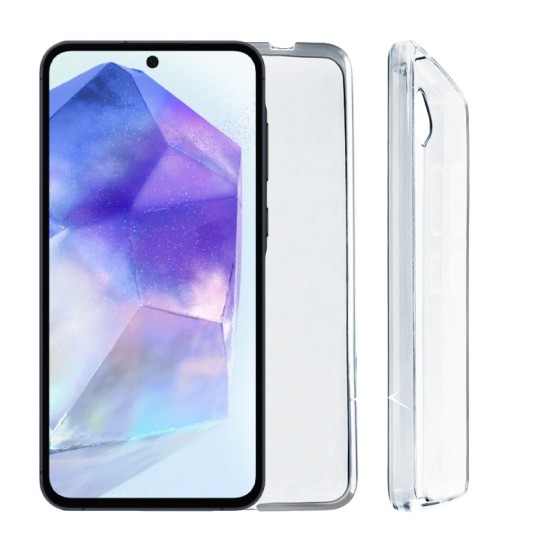 VOLTE-TEL ΘΗΚΗ SAMSUNG A55 5G A556 6.6" SLIMCOLOR AIR TPU FULL CAMERA PROTECTION ΔΙΑΦΑΝΗ