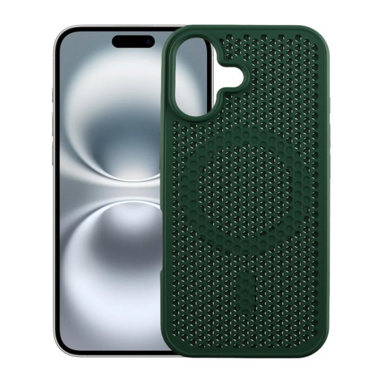 IDOL 1991 MAG AIR TPU ΘΗΚΗ IPHONE 16 PLUS 6.7in MAGSAFE CAMERA GUARD DARK GREEN
