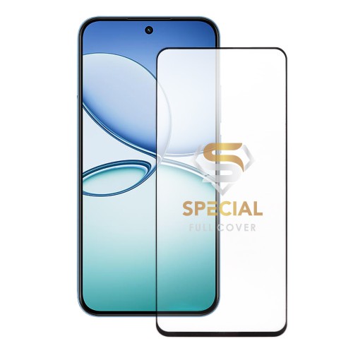 IDOL 1991 SPECIAL TEMPERED GLASS REALME 15T 5G 6.57in 9H 0.25mm FULL COVER FINGER UNLOCK FULL GLUE SEMI CURVED BLACK